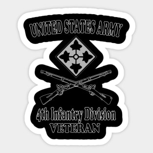 4th Infantry Division- Veteran Sticker